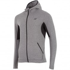 4F Warm Hoodie, fleece jakke, herre, grå