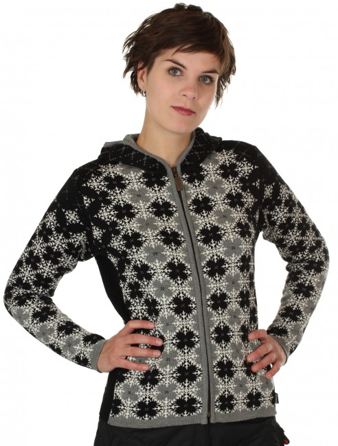 Kama damesweater med h�tte