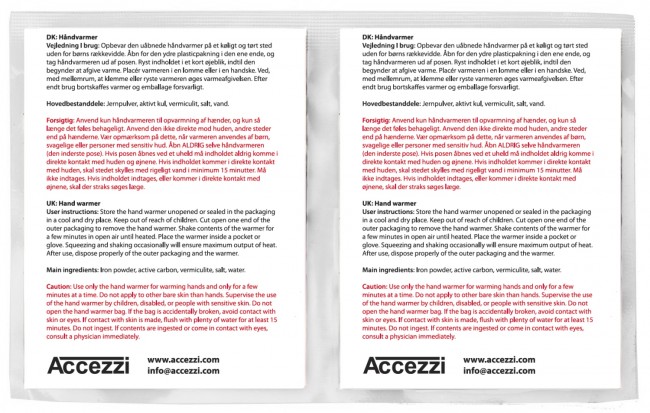 Accezzi H�ndvarmer