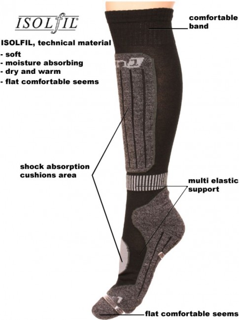 Deluni skistr�mper - 3 par