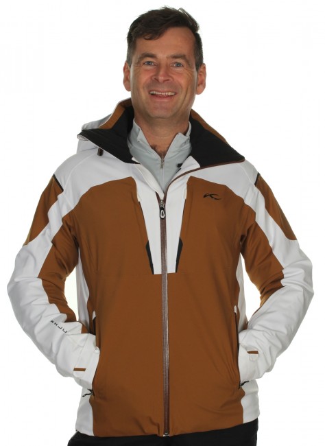 Kjus Booster skijakke, herre, rubber/white