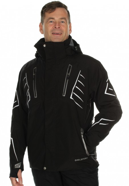 DIEL Alpine skijakke, sort, m�nd