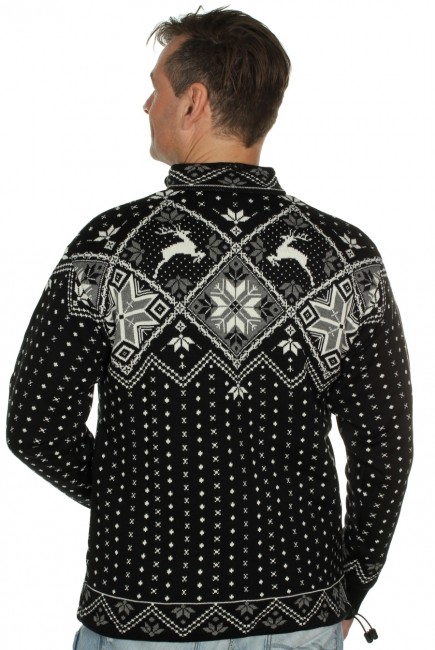 Kama Norsk sweater m. Windstopper, sort