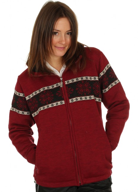 Kama norsk sweater m. h�tte, dame