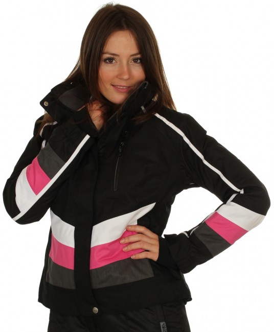 DIEL Ultra skijakke, dame, sort/rosa