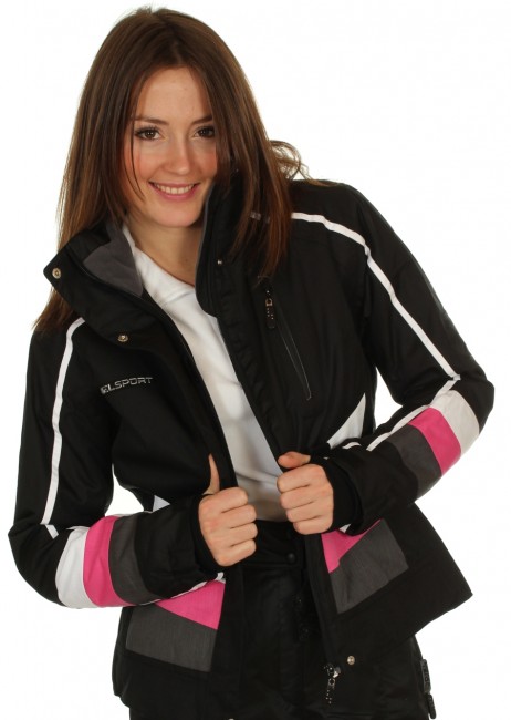 DIEL Ultra skijakke, dame, sort/rosa