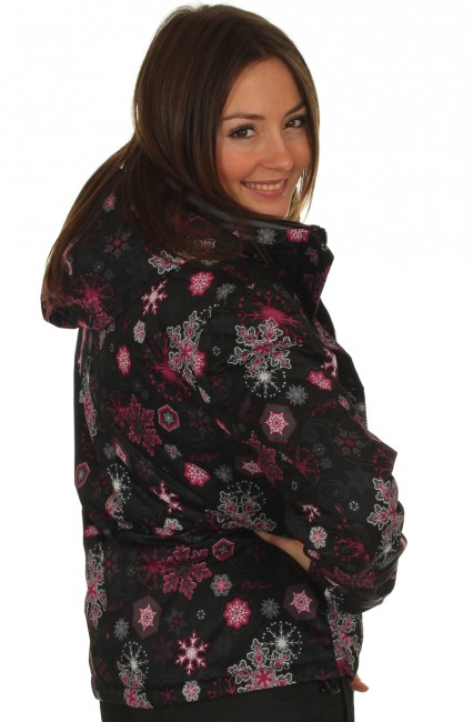 DIEL Sport dameskijakke, sort/pink