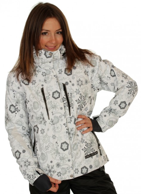 DIEL Ultra skijakke, dame, hvid/gr�