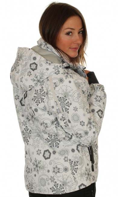 DIEL Ultra skijakke, dame, hvid/gr�