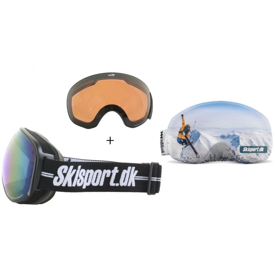Demon Magnet, skibriller og Gogglesoc, Skisport.dk Edition