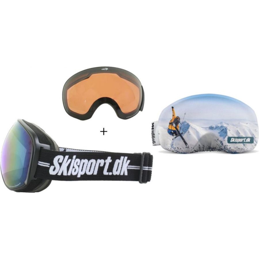 Demon Magnet, skibriller og Gogglesoc, Skisport.dk Edition - DKK 599 - Spar 34%