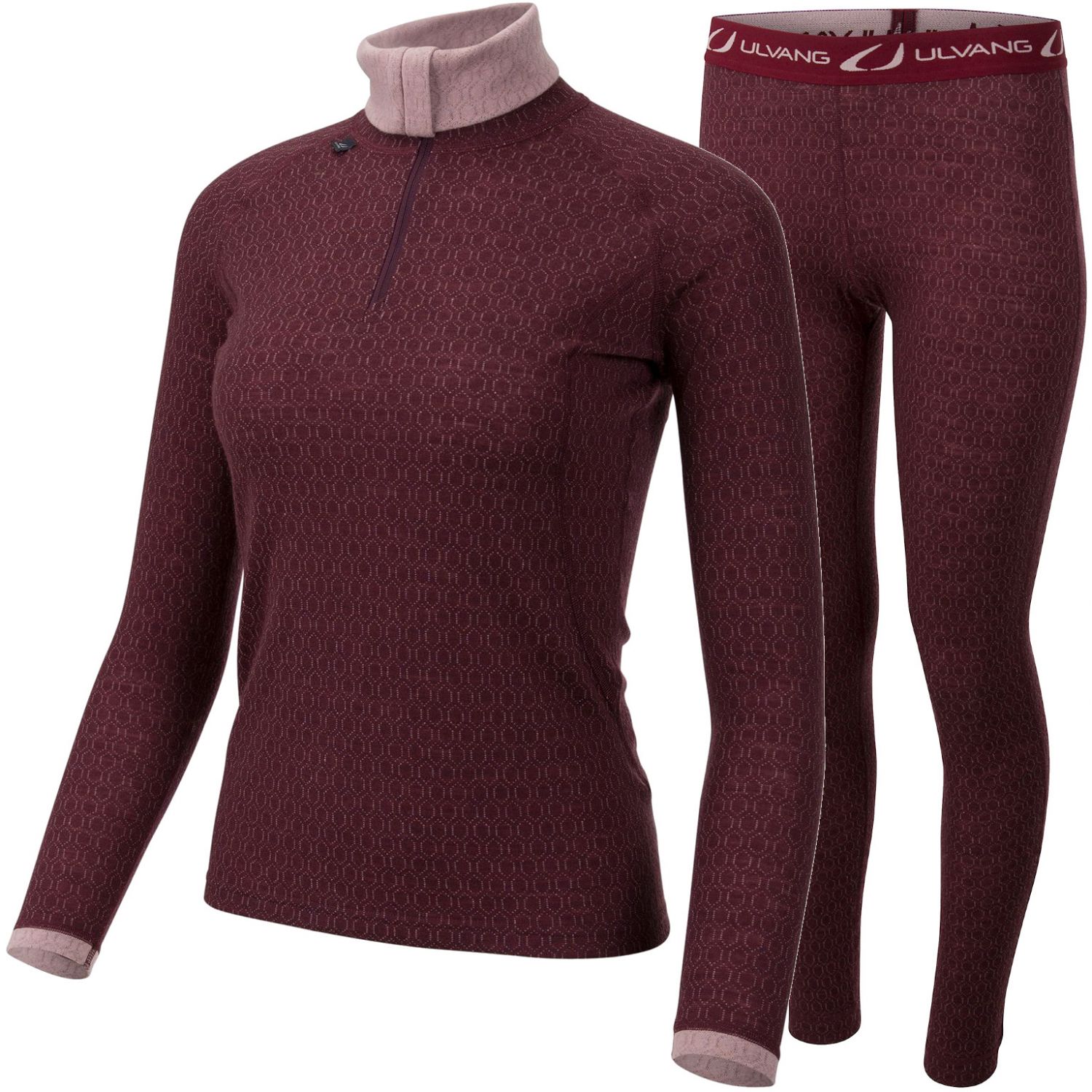 Ulvang 50Fifty 2.0 Turtle Neck, Dame, Bordeaux