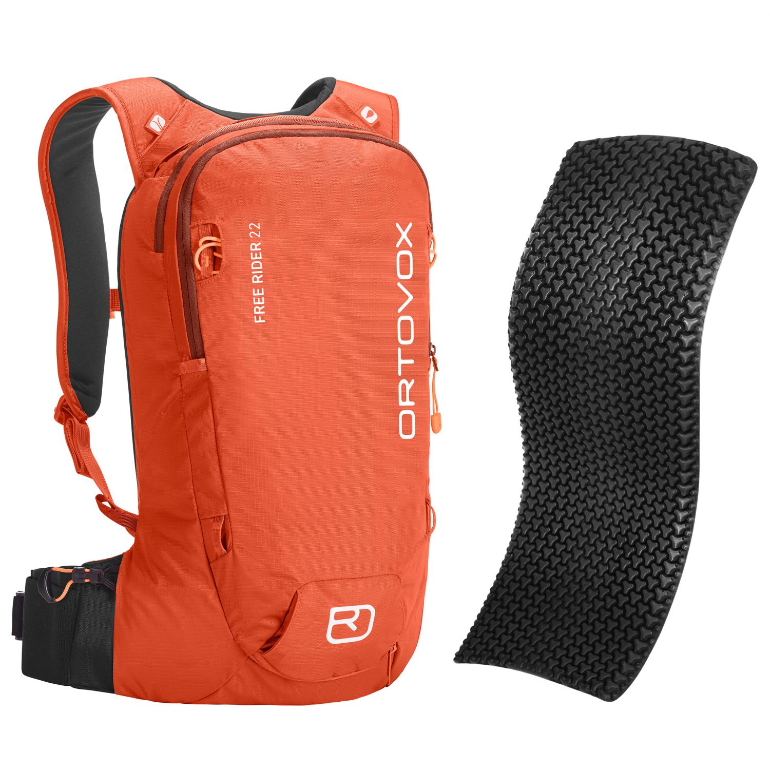 Ortovox Free Rider 22 + Spine Protector, desert orange