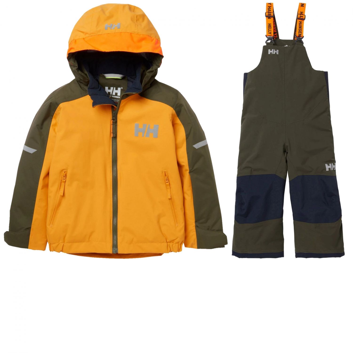 Helly Hansen K Legend/Rider 2.0 Ins, ski jacket, junior, yellow/green