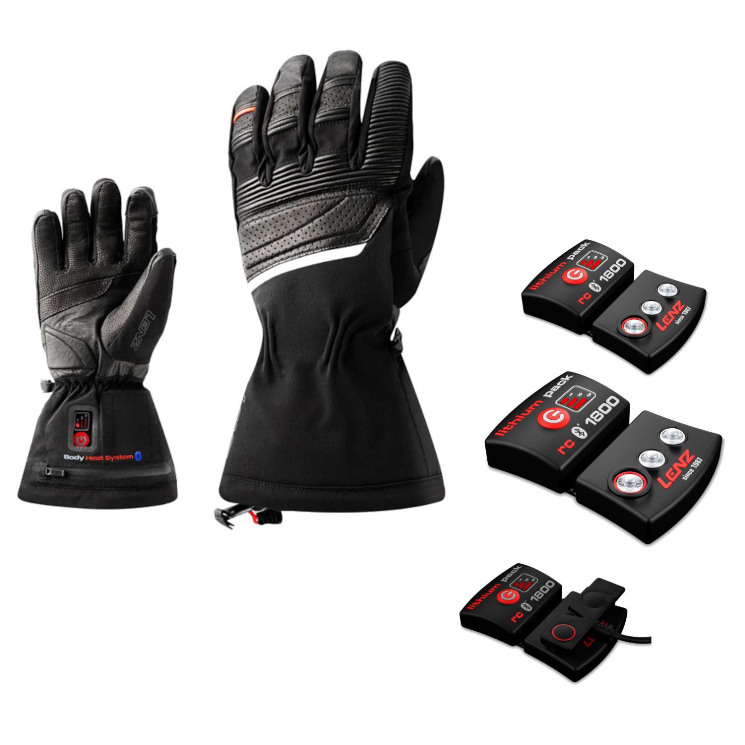 Lenz Heat Glove 6.0 miesten+ Lithium Pack rcB 1800
