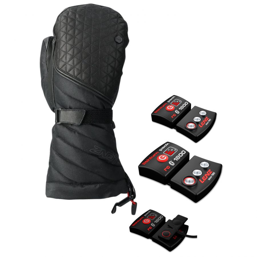 Lenz Heat Glove 6.0 skiluffer dame+ Lithium Pack rcB 1800