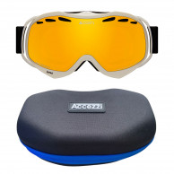 Cairn Speed, hvid + Accezzi gogglecase