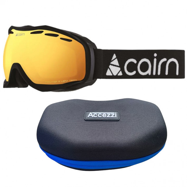 Cairn Speed, mat black + Accezzi gogglecase