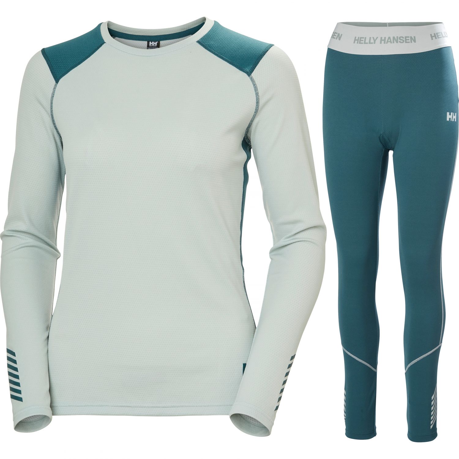 Helly Hansen Lifa Active sous-vêtements de ski, ensemble, femmes, vert clair/vert turquoise