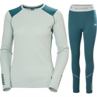 Helly Hansen Lifa Active sous-vêtements de ski, ensemble, femmes, vert clair/vert turquoise