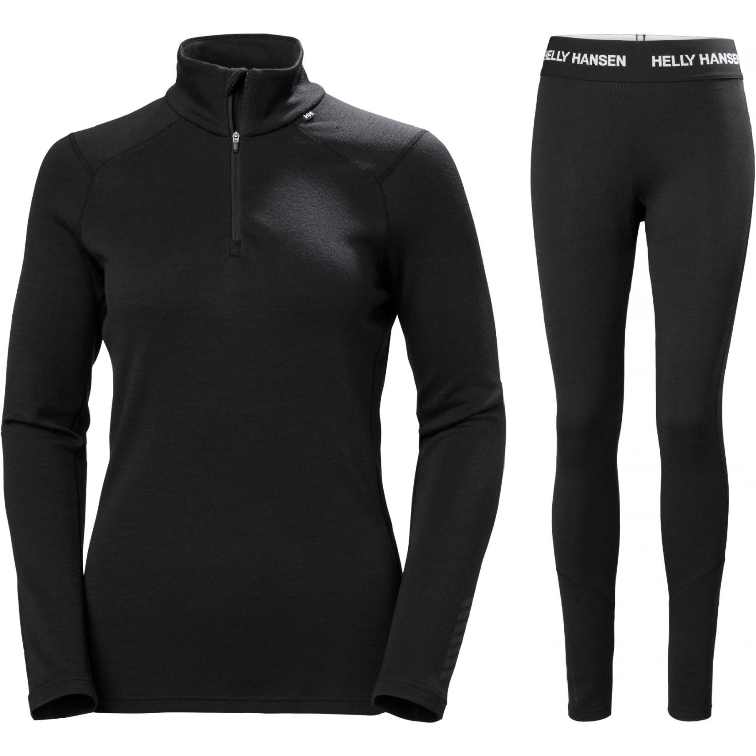 Helly Hansen Lifa Merino Midweight H/Z, sæt, dame, sort