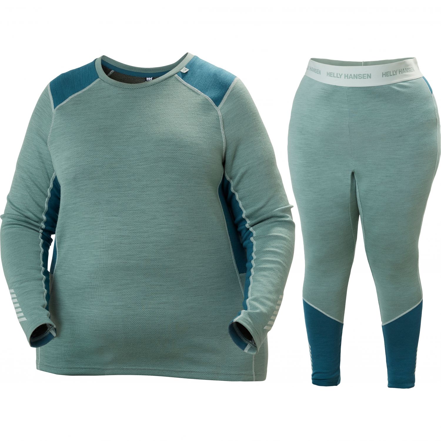 Zdjęcia - Bielizna termoaktywna Helly Hansen Lifa Merino Midweight, plus size komplet damski, cactus kit-2 