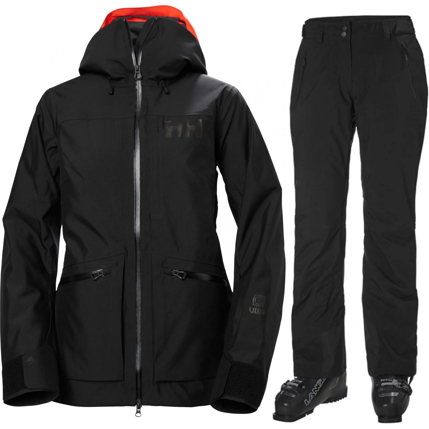 Helly Hansen Powderqueen/Legendary Skiset, Damen, noir