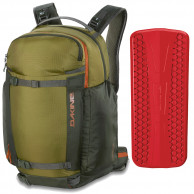 Dakine Mission Pro 32 + Impact Spine Protector, Grön