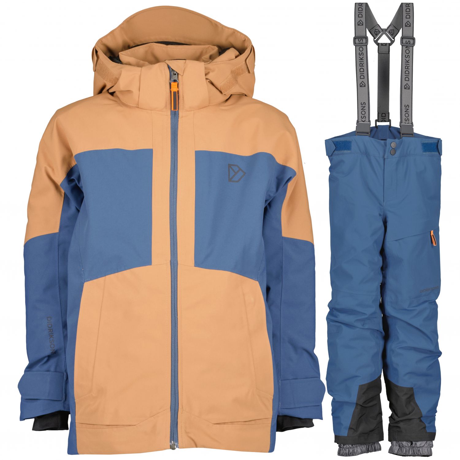 Didriksons Dolomit/Dacit, ensemble de ski junior, orange/bleu