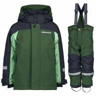 Didriksons Neptun/Idre, ski set, junior, pine green