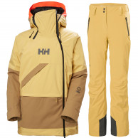 Helly Hansen Powchaser/Legendary Skiset, Damen, vaaleanruskea/keltainen