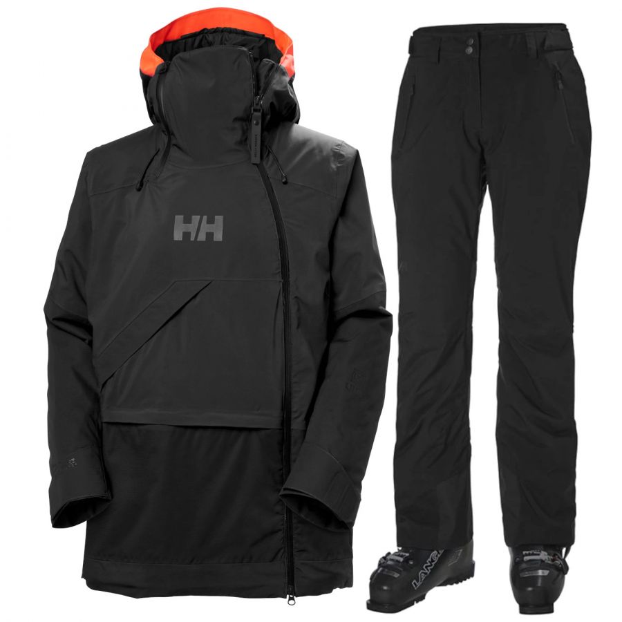 Helly Hansen Powchaser/Legendary Skiset, Damen, noir