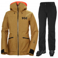 Helly Hansen Powderqueen/Legendary Skiset, Damen, lynx/noir