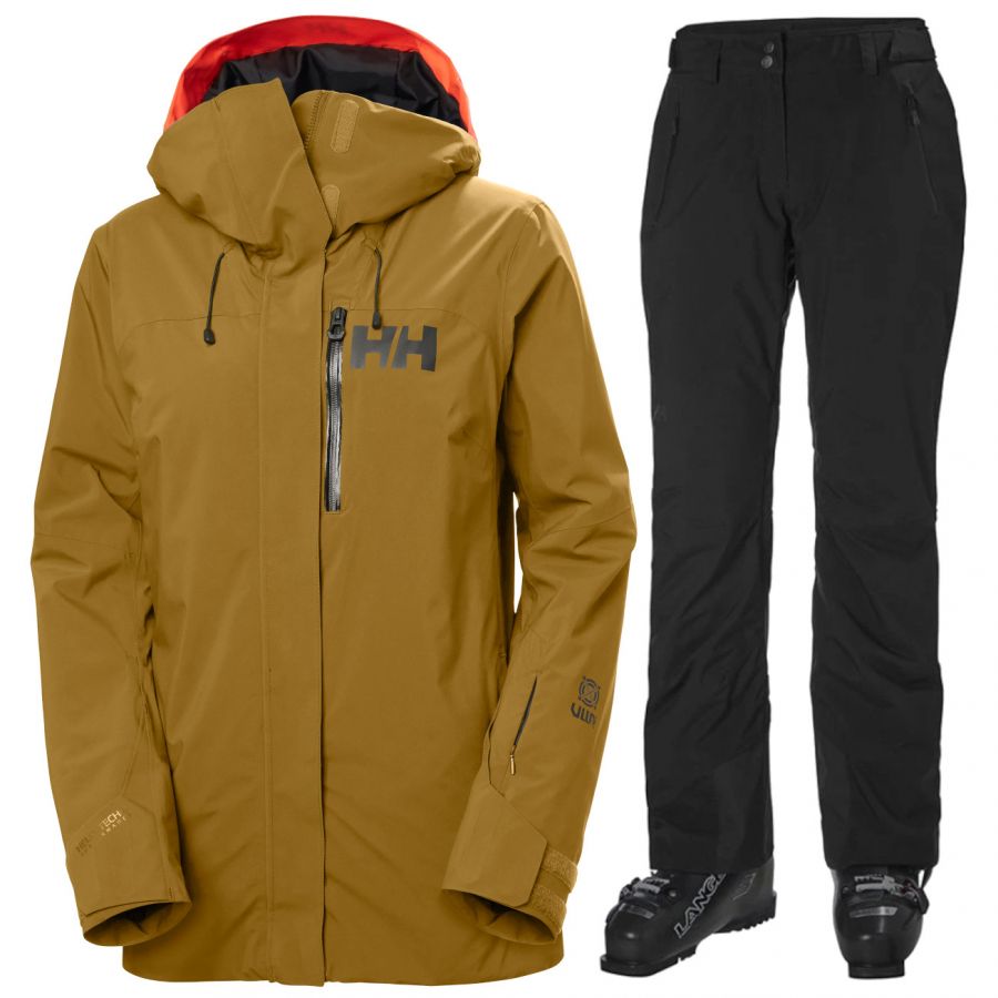 Helly Hansen Powshot/Legendary, komplet narciarski, damski, lynx/czarny