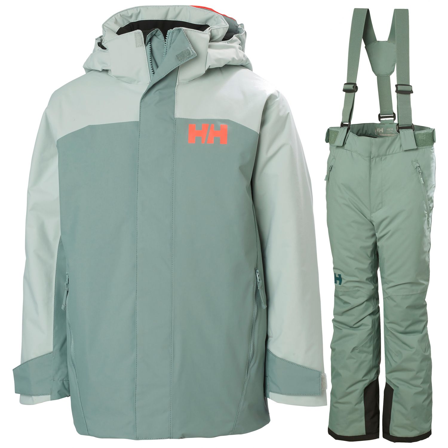 Zestaw narciarski Helly Hansen Level/No Limits, juniorski, zielony