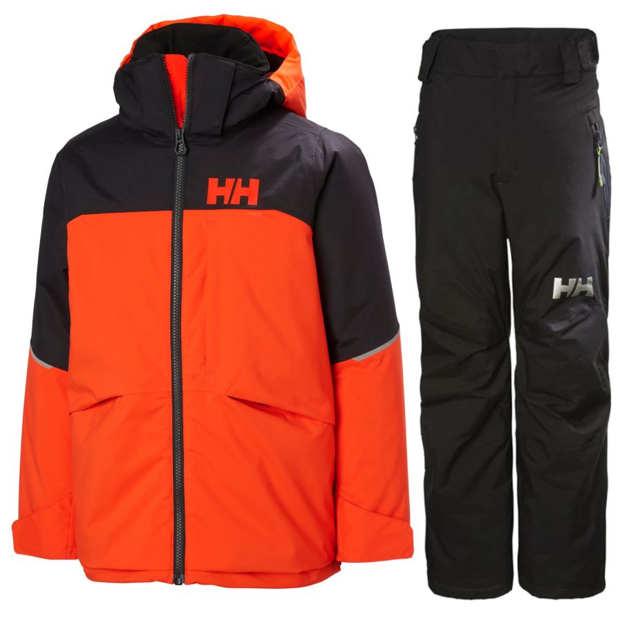 Helly Hansen Summit/Legendary skiset, junior, rood/zwart