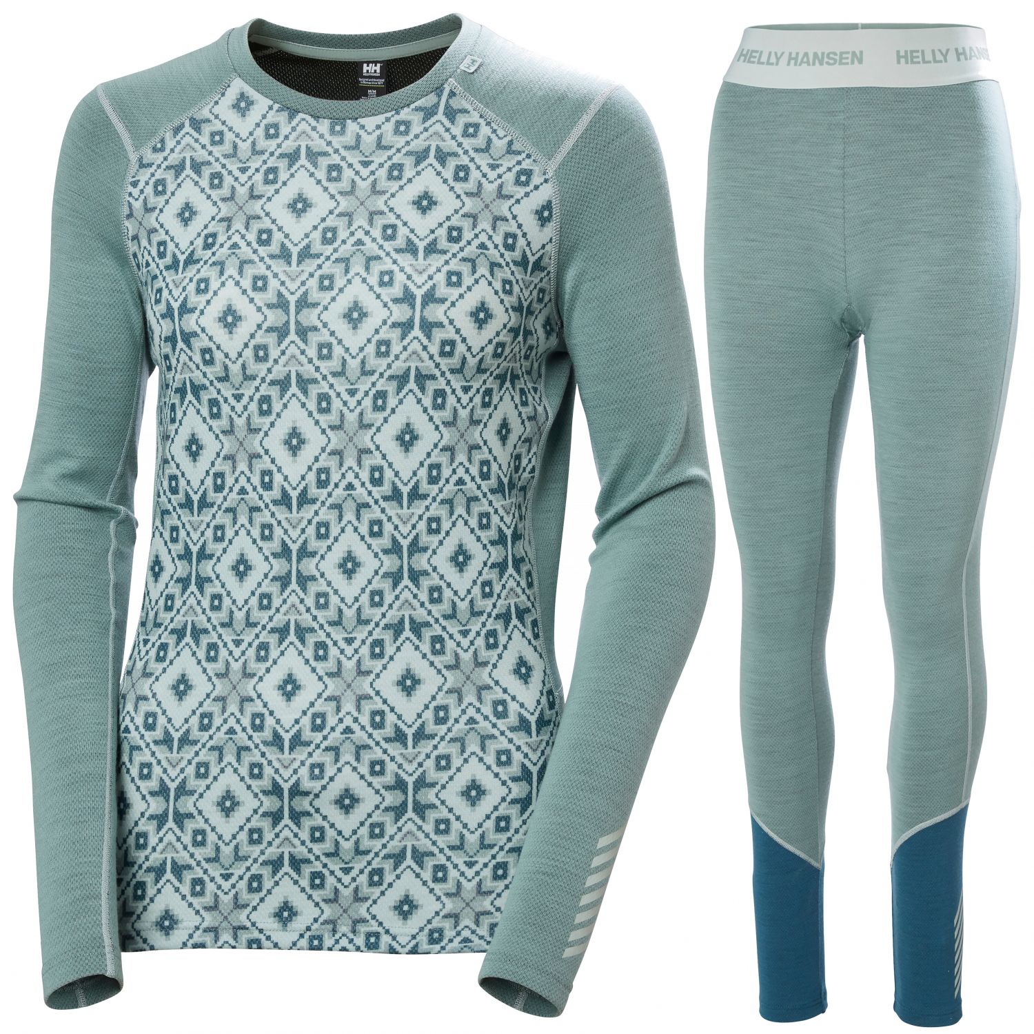 Helly Hansen Lifa Merino Midweight Graphic Crew, ensemble, femmes, cactus