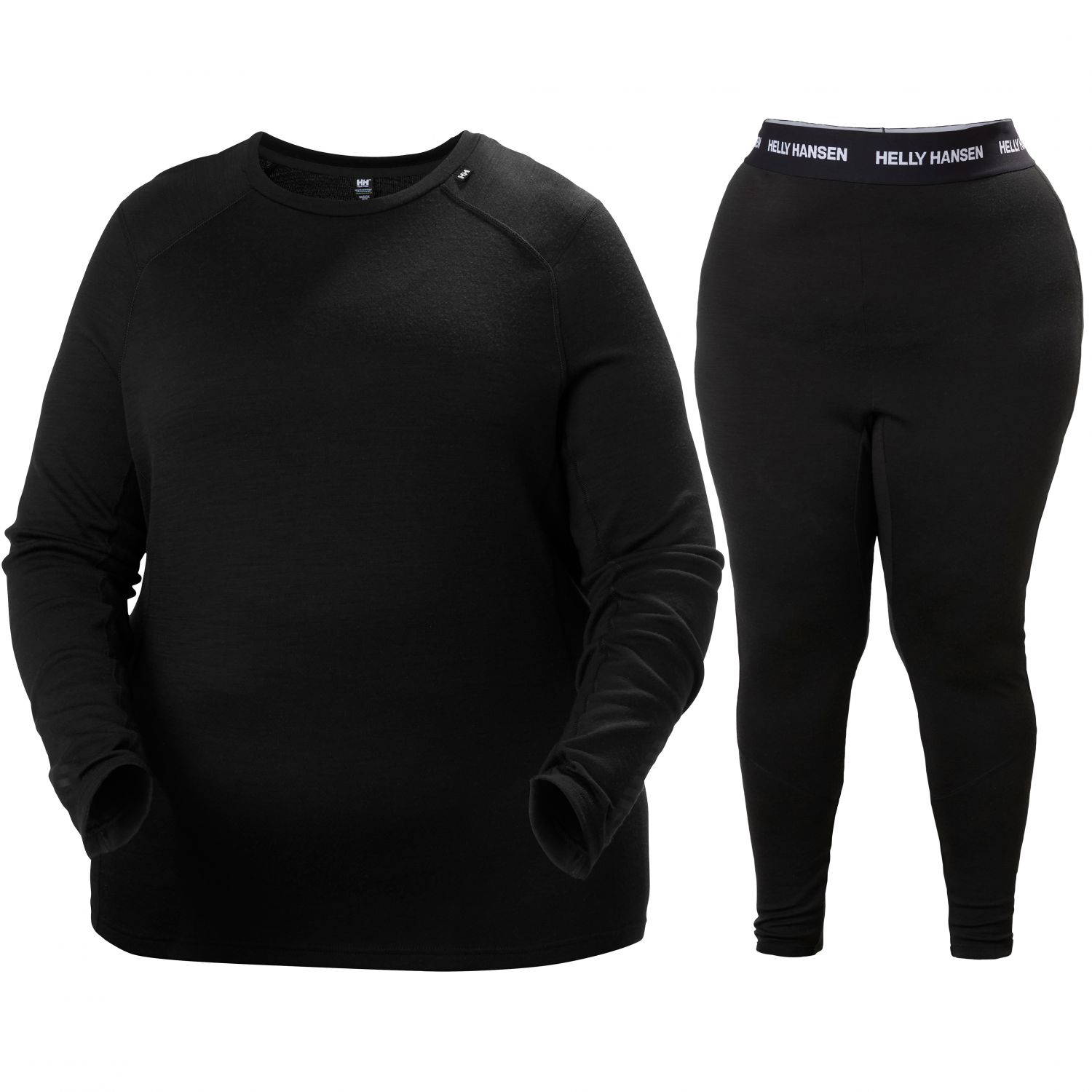 Helly Hansen Lifa Merino Midweight, plus size Set, Dam, Svart