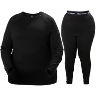 Helly Hansen Lifa Merino Midweight, plus size set, woman, black