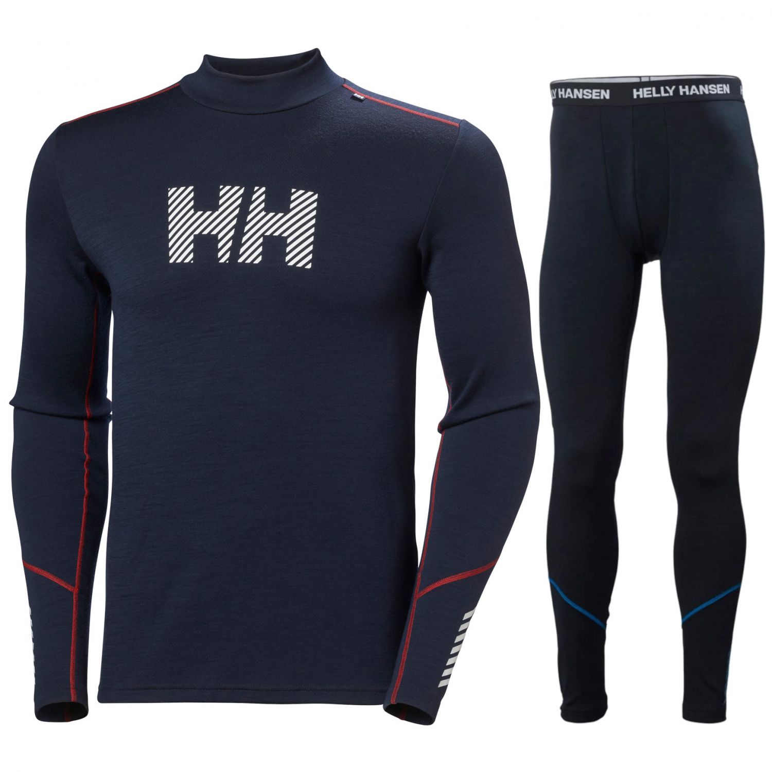 Helly Hansen Lifa Merino Midweight Logo, sett, Herre, Navy