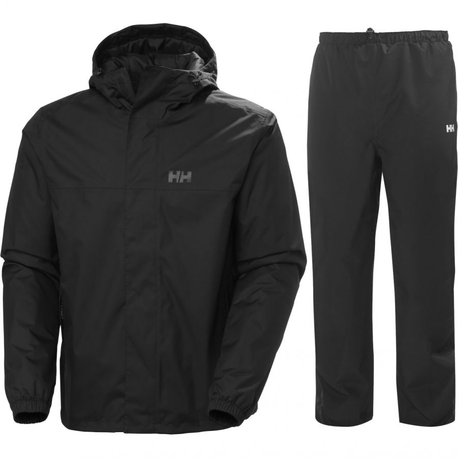 Helly Hansen Vancouver/Seven J Kombinezony przeciwdeszczowe, mężczyźni, czarny