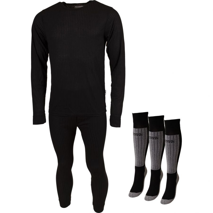 Accezzi ski underwear + 3 pk Coolmax skisocks, man