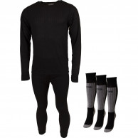 Accezzi Skiunterwäsche + 3 Paar Coolmax Socken, Herren