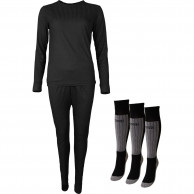 Accezzi ski underwear + 3 pk Coolmax skisocks, women