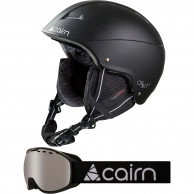 Cairn Orbit, kask narciarski + gogle, zestaw, junior, czarny