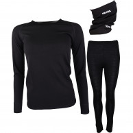 Helios Merino One, ensemble + tour de cou, femmes, noir