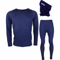 Helios Merino One, Set + nekwarmer, Herres, navy