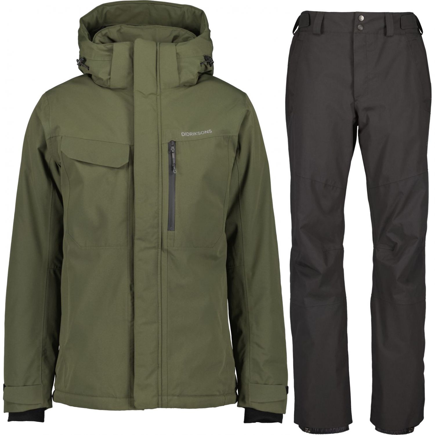 Didriksons Stefan/Povel, Skisett, herre, Black/Deep Green