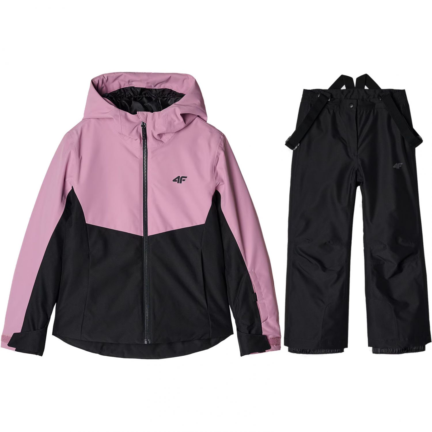 4F Lara, ski set, junior, light pink/black