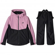 4F Lara, skisett, junior, light pink/black